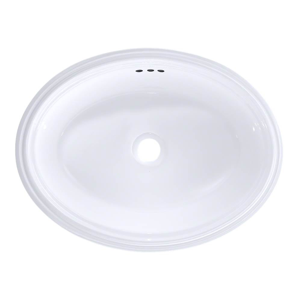 Toto Dartmouth 17-1/4'' X 12-7/8'' Oval Undermount Bathroom Sink, Cotton White