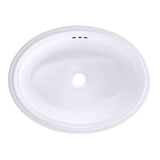 Toto Dartmouth 17-1/4'' X 12-7/8'' Oval Undermount Bathroom Sink, Cotton White