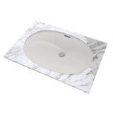 Toto Oval 19-11/16'' X 13-3/4'' Undermount Bathroom Sink With Cefiontect, Cotton White