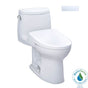 TOTO - TOTO WASHLET plus UltraMax II One-Piece Elongated 1.28 GPF Toilet and WASHLET plus S7 Contemporary Bidet Seat, Cotton White - MW6044726CEFGNo.01 - Cotton White