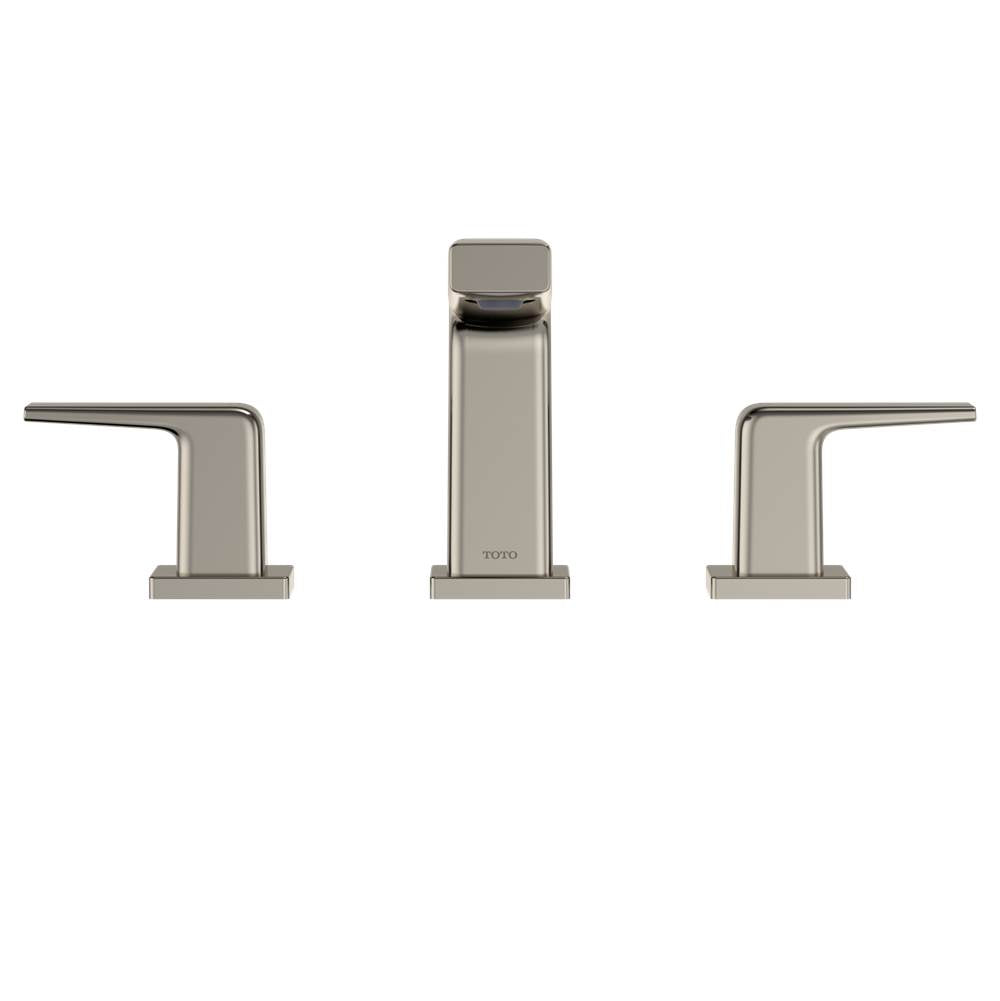 Toto Gb Series 1.2 Gpm Two Handle Widespread Bathroom Sink Faucet With Drain Assembly, Brushed Nickel