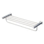 TOTO - Toto L Series Square Towel Shelf With Hanging Bar, Polished Chrome - Polished Chrome