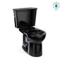 TOTO - Toto Drake Transitional Two-Piece Round 1.28 Gpf Universal Height Tornado Flush Toilet, Ebony - Ebony