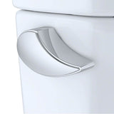 Toto Vespin II Two-Piece Elongated 1.28 Gpf Universal Height Skirted Toilet With Cefiontect And Right-Hand Trip Lever, Cotton White