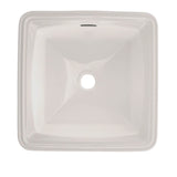 Toto ConnellyE Square Undermount Bathroom Sink With Cefiontect, Cotton White