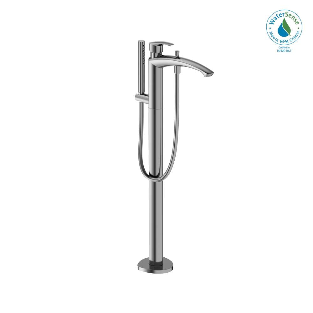TOTO - Toto Gm Single-Handle Free Standing Tub Filler With Handshower, Polished Chrome - Polished Chrome