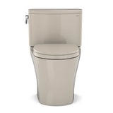 TOTO Nexus Two-Piece Elongated 1.28 GPF Universal Height Toilet with CEFIONTECT and SS124 SoftClose Seat, WASHLET+ Ready, Cotton White
