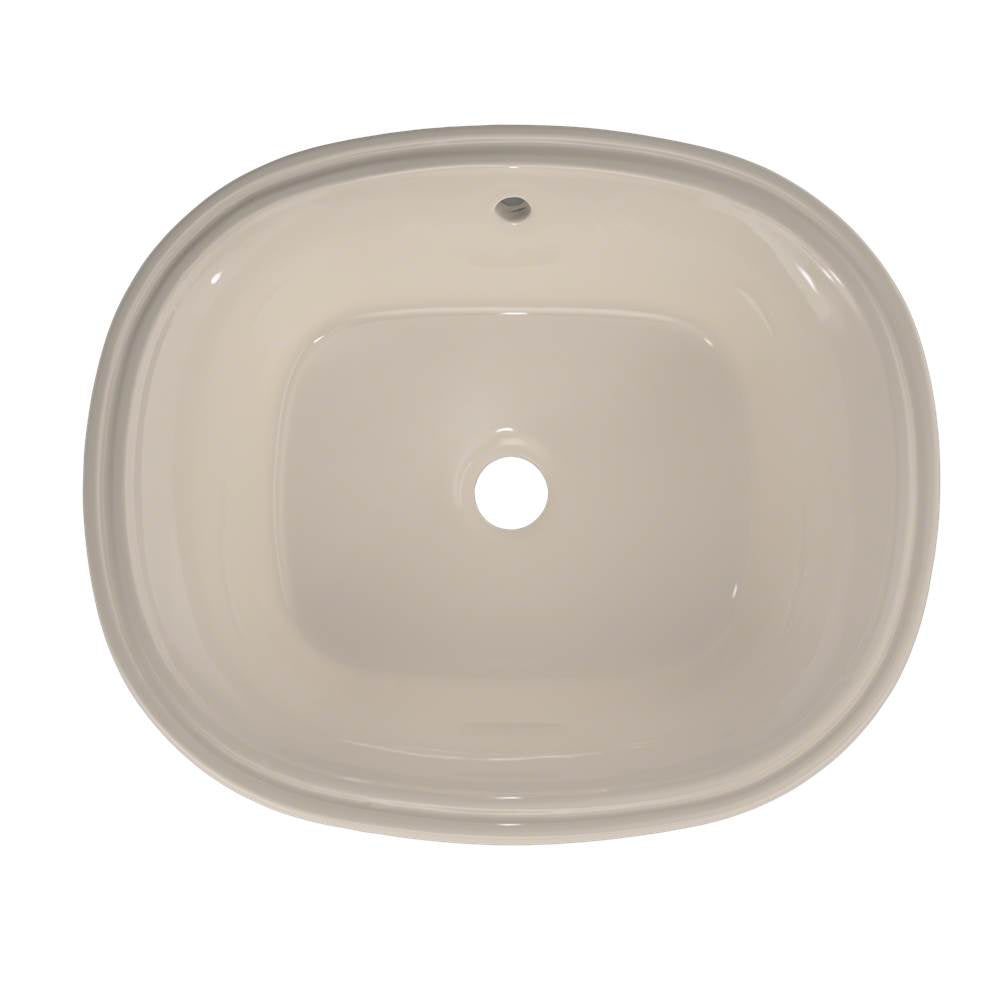 Toto MarisE 17-5/8'' X 14-9/16'' Oval Undermount Bathroom Sink With Cefiontect, Cotton White