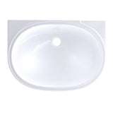 Toto Oval 19-11/16'' X 13-3/4'' Undermount Bathroom Sink With Cefiontect, Cotton White