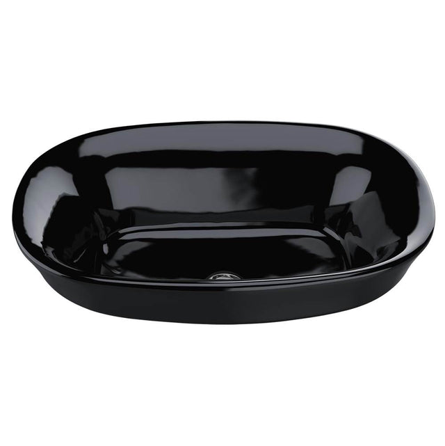 TOTO - Toto MarisE Oval Semi-Recessed Vessel Bathroom Sink, Ebony - Ebony