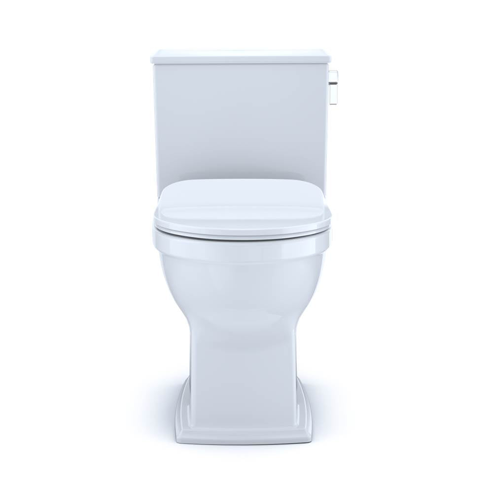 TOTO Connelly Two-Piece Elongated Dual Flush 1.28 and 0.9 GPF with CEFIONTECT and Right Lever, WASHLET+ Ready, Cotton White