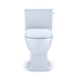 TOTO Connelly Two-Piece Elongated Dual Flush 1.28 and 0.9 GPF with CEFIONTECT and Right Lever, WASHLET+ Ready, Cotton White