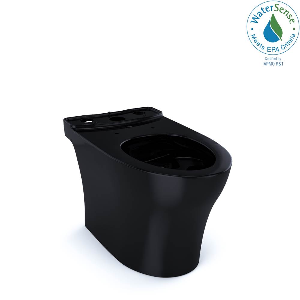 TOTO - Toto Aquia Iv Washlet+ Elongated Skirted Toilet Bowl, Ebony - Ebony