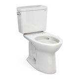 TOTO - Toto Drake  Two-Piece Elongated 1.6 Gpf Universal Height Tornado Flush Toilet With Cefiontect, Colonial White - Colonial White
