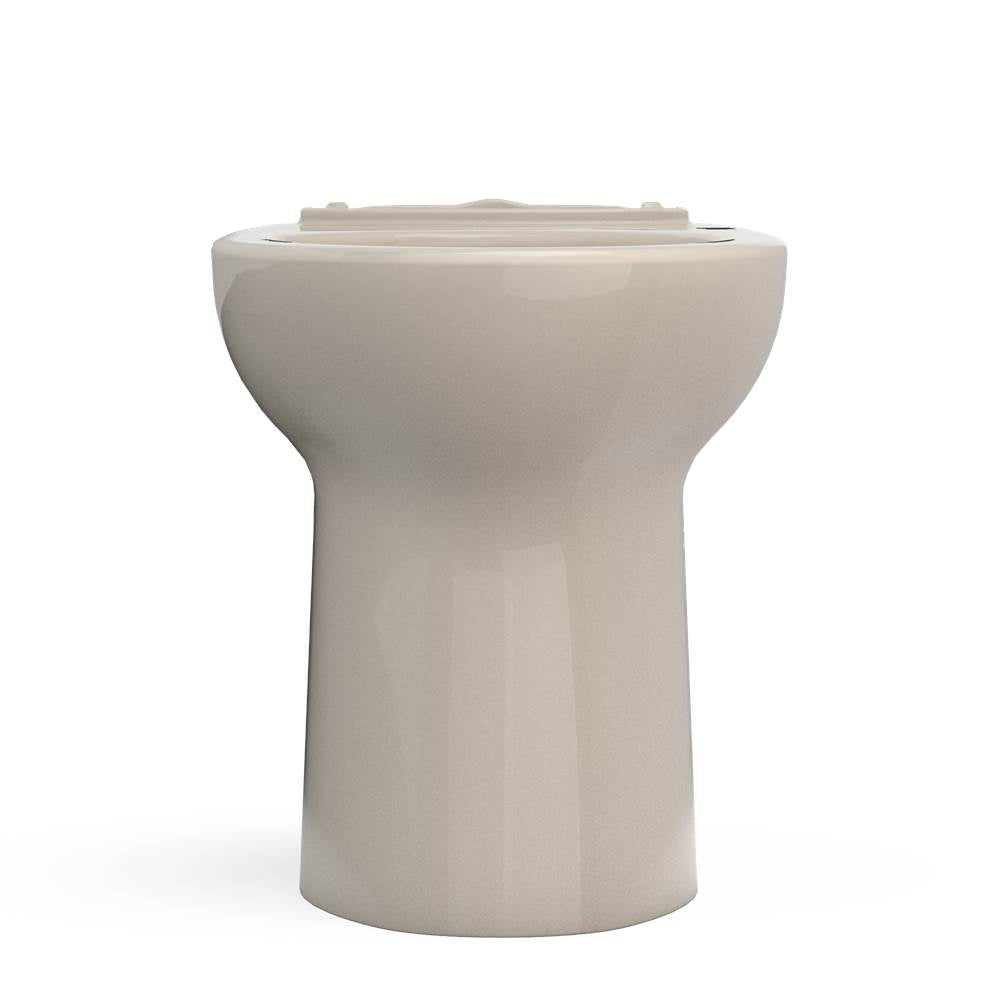 Toto Drake Elongated Tornado Flush Toilet Bowl With Cefiontect, Cotton White