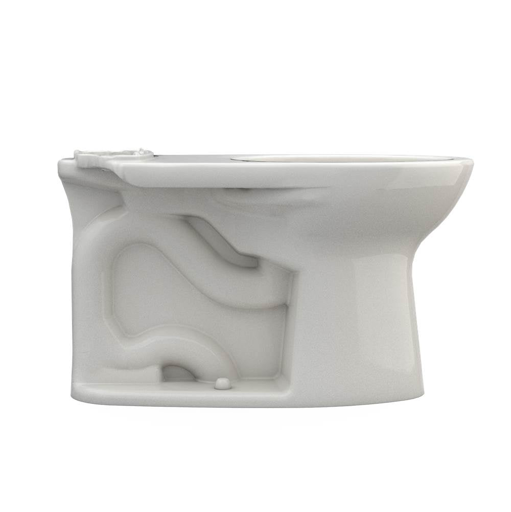 Toto Drake Elongated Universal Height Tornado Flush Toilet Bowl With Cefiontect, Cotton White