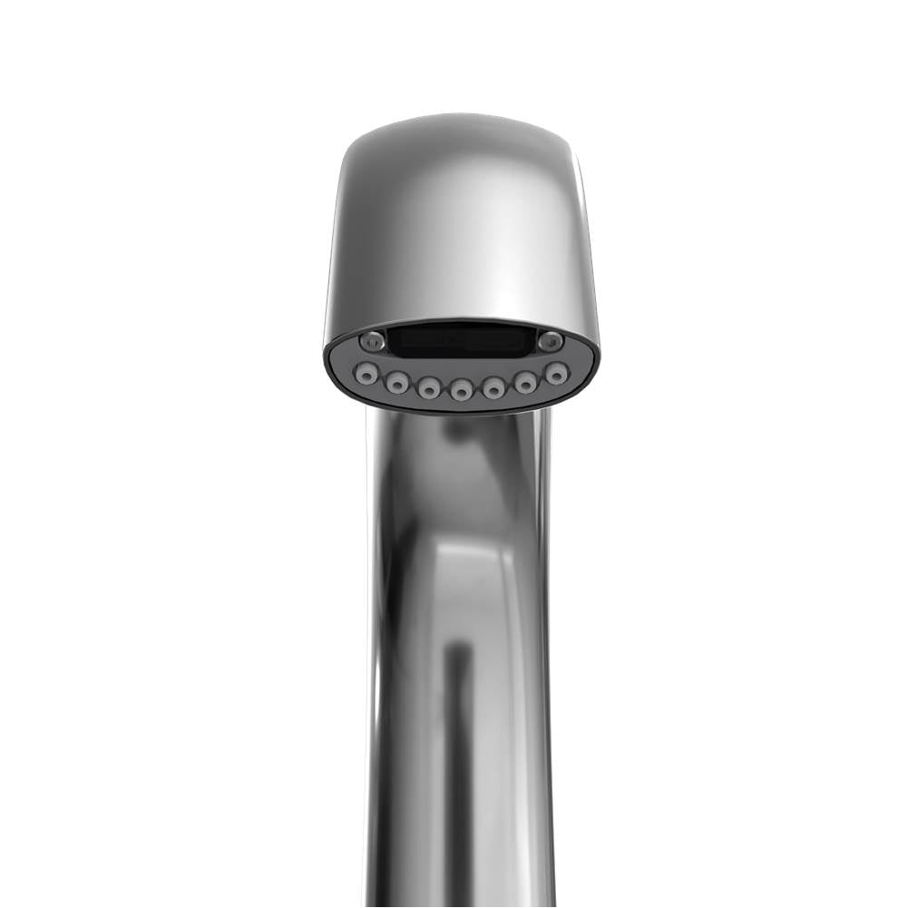 Toto Gooseneck Vessel Ecopower 0.5 Gpm Touchless Bathroom Faucet With Thermostatic Mixing Valve, 10 Second On-Demand Flow, Polished Chrome