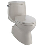 TOTO - TOTO Carlyle II One-Piece Elongated 1.28 GPF Universal Height Toilet with CEFIONTECT and SS124 SoftClose Seat, WASHLET+ Ready, Cotton White - Bone