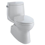 TOTO - TOTO Carlyle II One-Piece Elongated 1.28 GPF Universal Height Toilet with CEFIONTECT and SS124 SoftClose Seat, WASHLET+ Ready, Colonial White - Colonial White