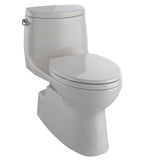 TOTO - TOTO Carlyle II One-Piece Elongated 1.28 GPF Universal Height Toilet with CEFIONTECT and SS124 SoftClose Seat, WASHLET+ Ready, Cotton White - Sedona Beige