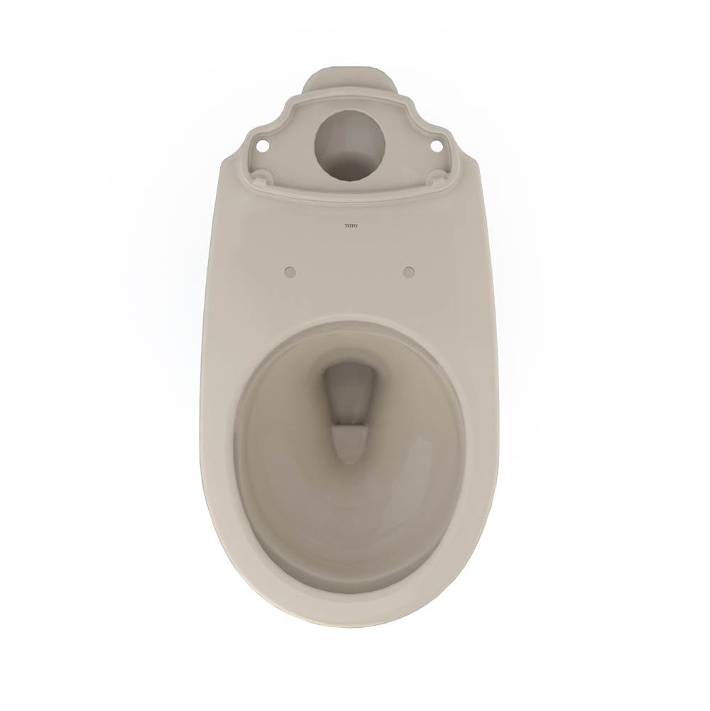 Toto Drake Round Tornado Flush Toilet Bowl With Cefiontect, Cotton White