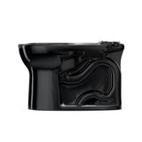 Toto Drake Round Tornado Flush Toilet Bowl, Ebony