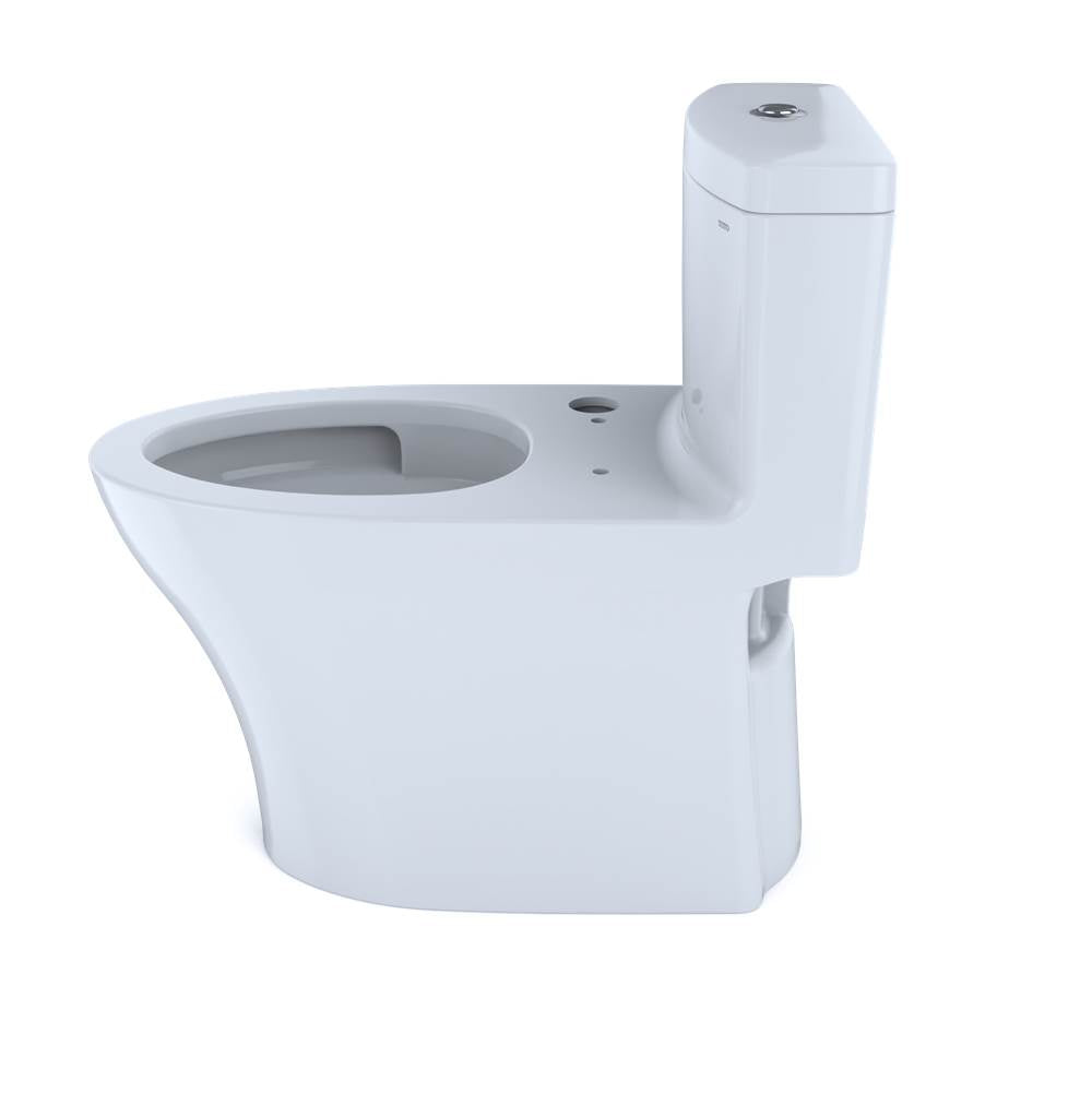 Toto Aquia Iv One-Piece Elongated Dual Flush 1.28 And 0.9 Gpf Washlet+ And Auto Flush Ready Toilet With Cefiontect, Cotton White