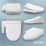 Toto Washlet C2 Electronic Bidet Toilet Seat With Premist And Ewater+ Wand Cleaning, Round, Cotton White