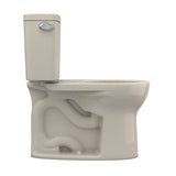 Toto Drake Two-Piece Round 1.6 Gpf Universal Height Tornado Flush Toilet With Cefiontect, Cotton White