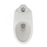 Toto Drake Elongated Universal Height Tornado Flush Toilet Bowl With Cefiontect, Cotton White