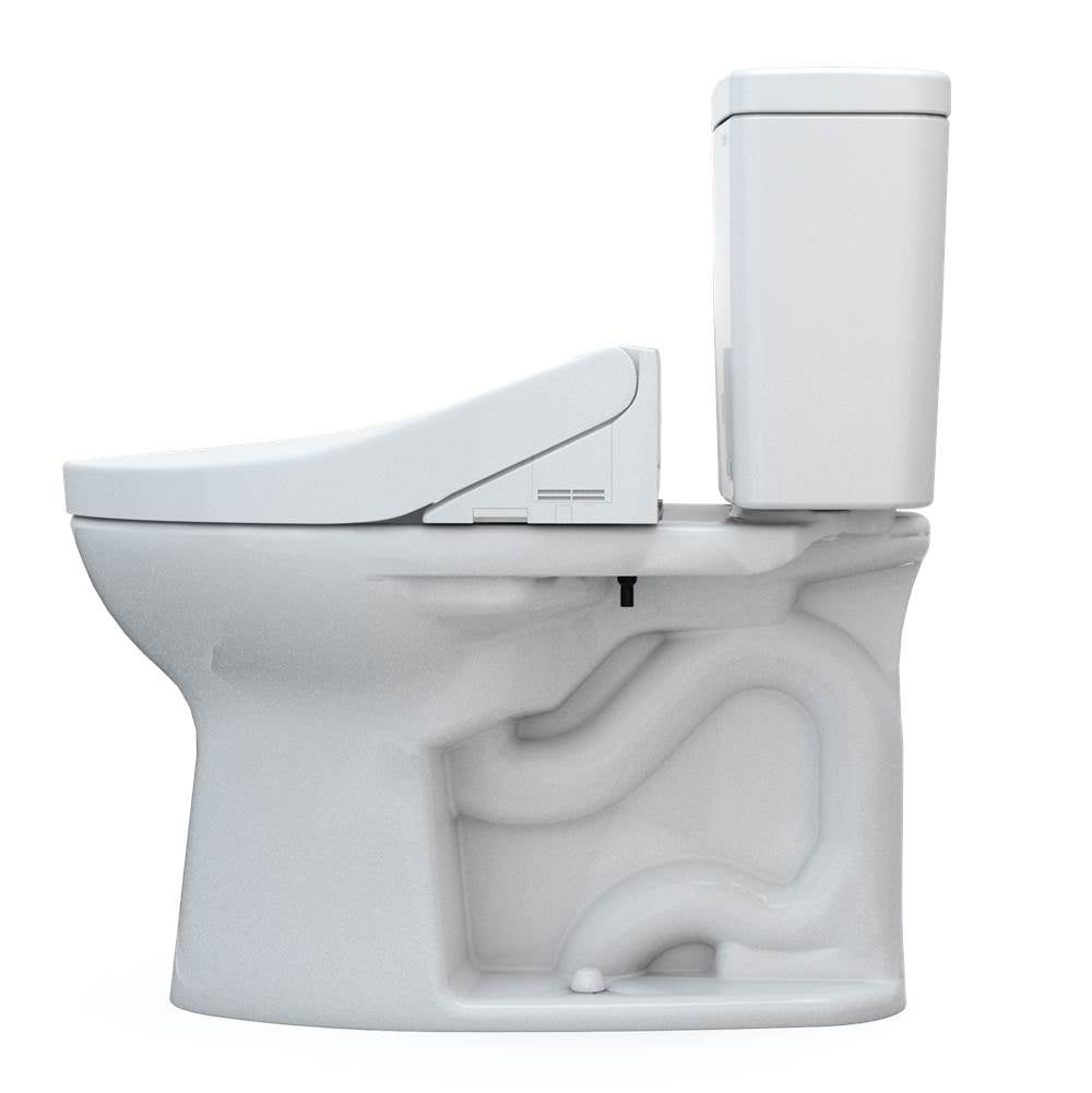 Toto Drake Washlet+ Two-Piece Elongated 1.6 Gpf Tornado Flush Toilet With C2 Bidet Seat, Cotton White