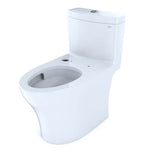 Toto Aquia Iv One-Piece Elongated Dual Flush 1.28 And 0.9 Gpf Washlet+ And Auto Flush Ready Toilet With Cefiontect, Cotton White