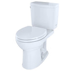 Toto Drake II 1G Two-Piece Round 1.0 Gpf Universal Height Toilet With Cefiontect, Cotton White