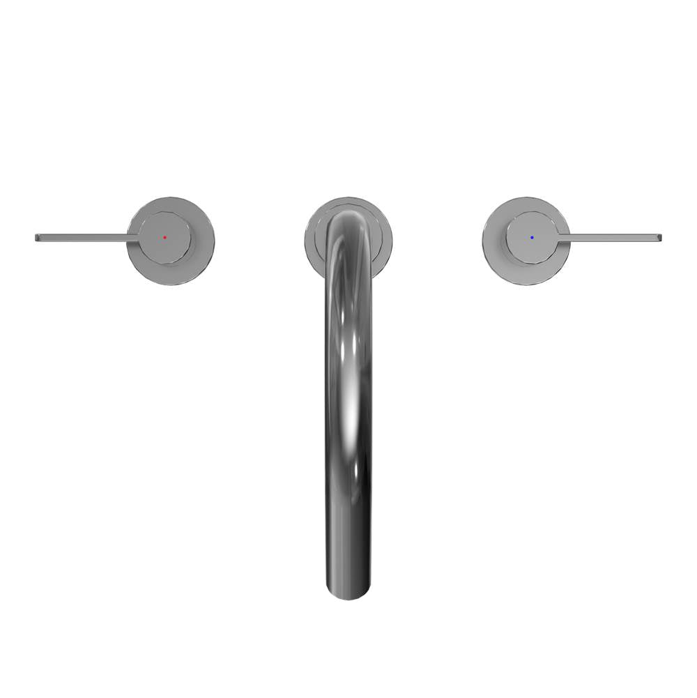 Toto Gf Two Lever Handle Deck-Mount Roman Tub Filler Trim, Brushed Nickel