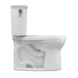 Toto Drake Transitional Two-Piece Round 1.28 Gpf Universal Height Tornado Flush Toilet With Cefiontect, Cotton White