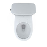 Toto Drake Two-Piece Round 1.6 Gpf Universal Height Tornado Flush Toilet With Cefiontect, Cotton White