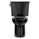 Toto Drake Transitional Two-Piece Elongated 1.28 Gpf Tornado Flush Toilet, Ebony
