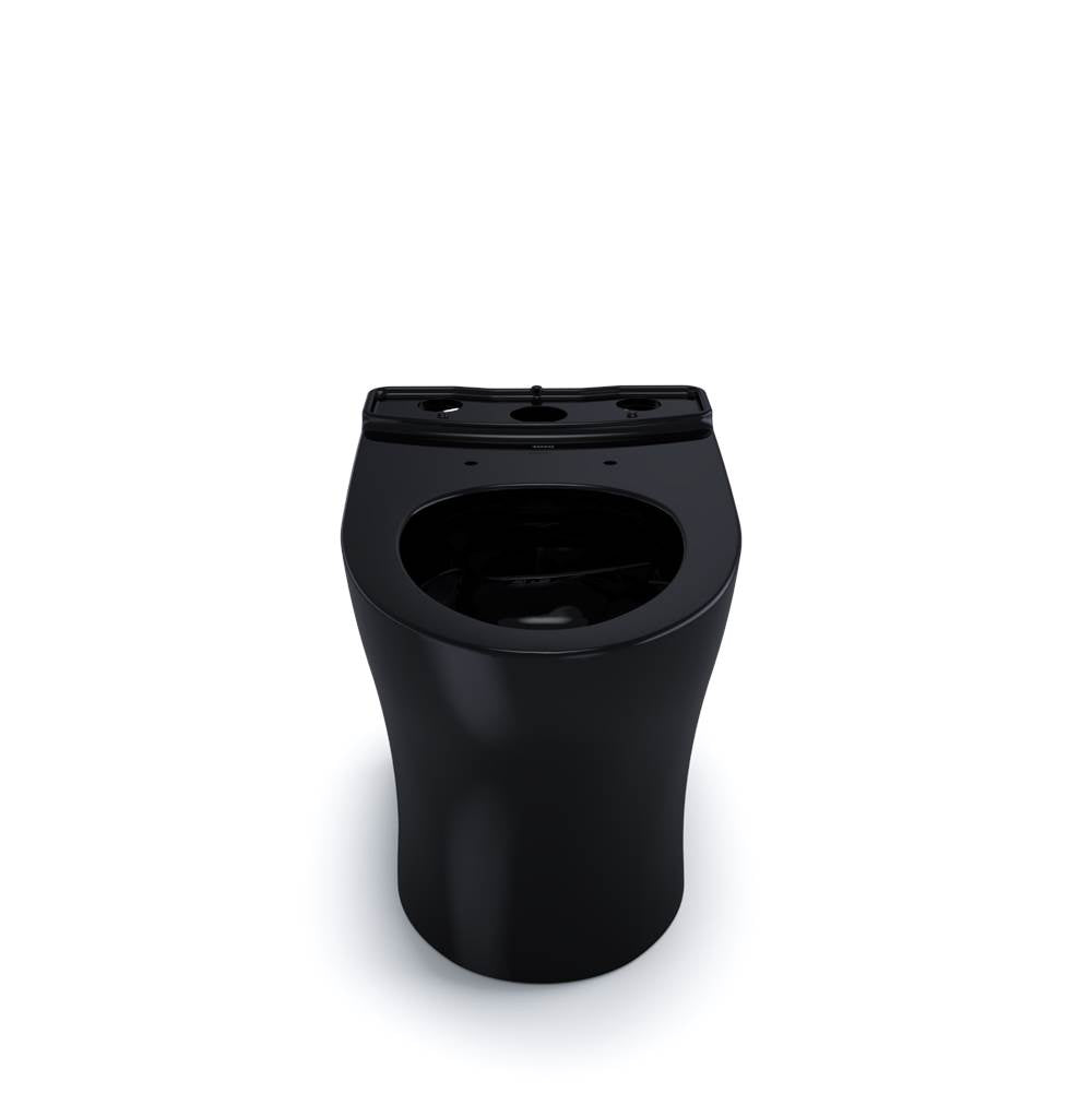 Toto Aquia Iv Elongated Universal Height Skirted Toilet Bowl, Washlet+ Ready, Ebony