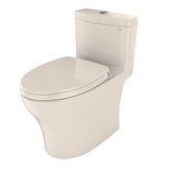 TOTO Aquia IV One-Piece Elongated Dual Flush 1.28 and 0.9 GPF Universal Height, WASHLET+ Ready Toilet with CEFIONTECT, Cotton White