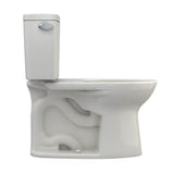 Toto Drake Two-Piece Elongated 1.6 Gpf Tornado Flush Toilet With Cefiontect, Cotton White