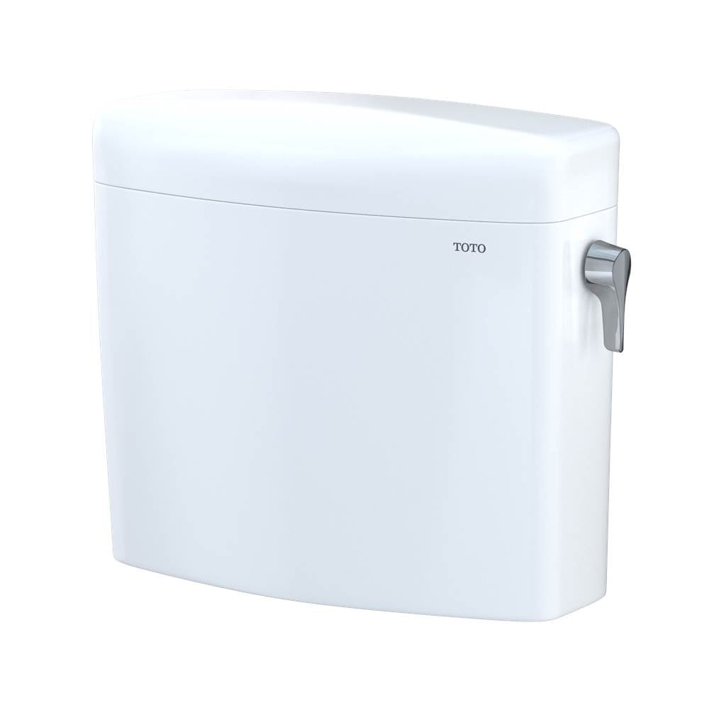 Toto Aquia Iv Cube Dual Flush 1.28 And 0.9 Gpf Toilet Tank Only With Right Hand Trip Lever, Cotton White