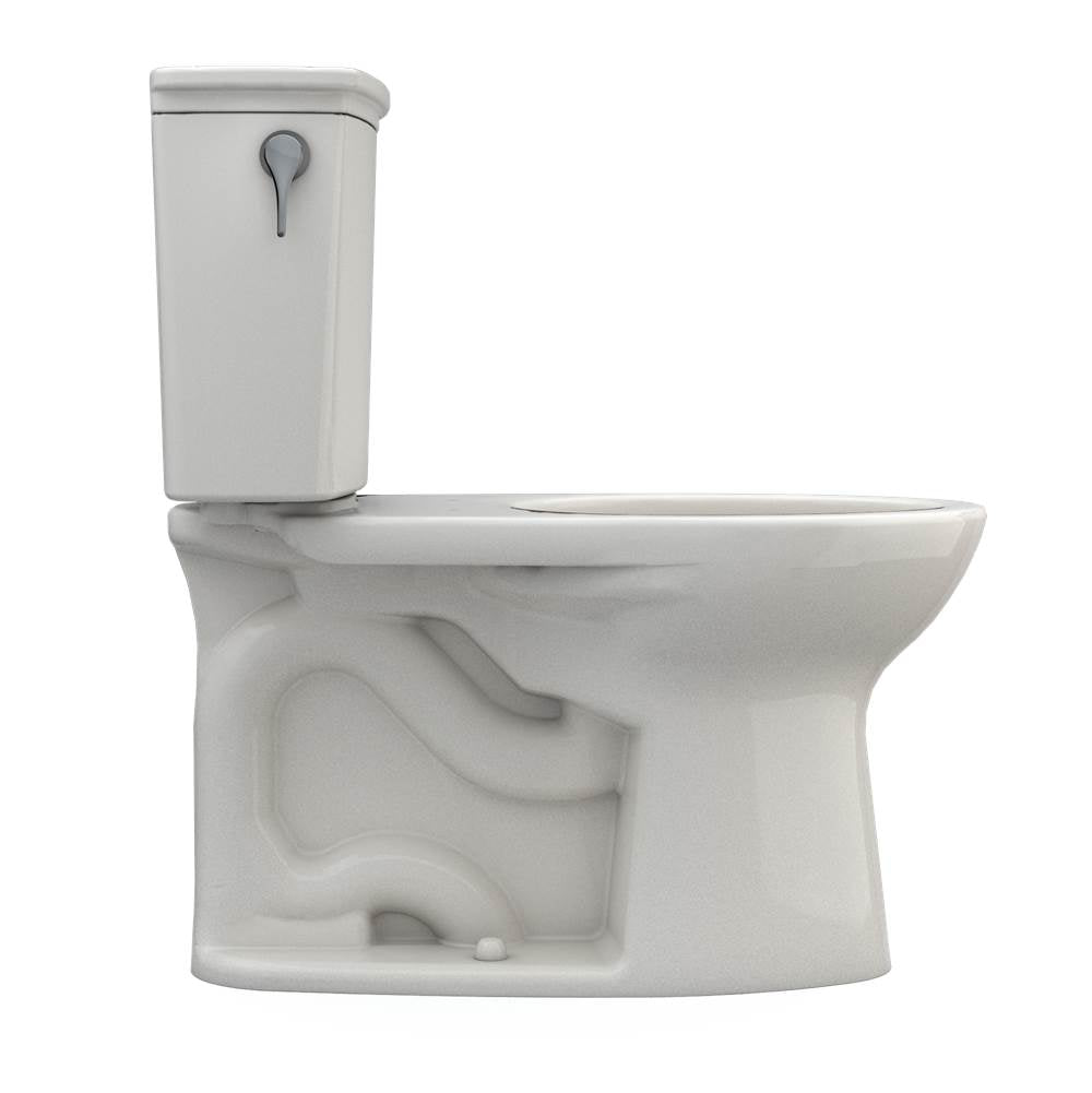 Toto Drake Transitional Two-Piece Elongated 1.28 Gpf Tornado Flush Toilet With Cefiontect, Cotton White