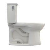Toto Drake Transitional Two-Piece Elongated 1.28 Gpf Tornado Flush Toilet With Cefiontect, Cotton White