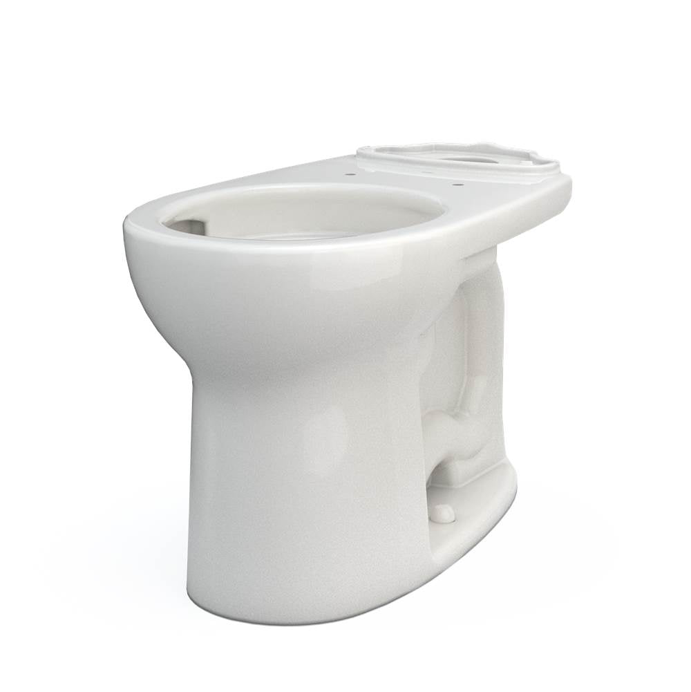 Toto Drake Round Tornado Flush Toilet Bowl With Cefiontect, Cotton White