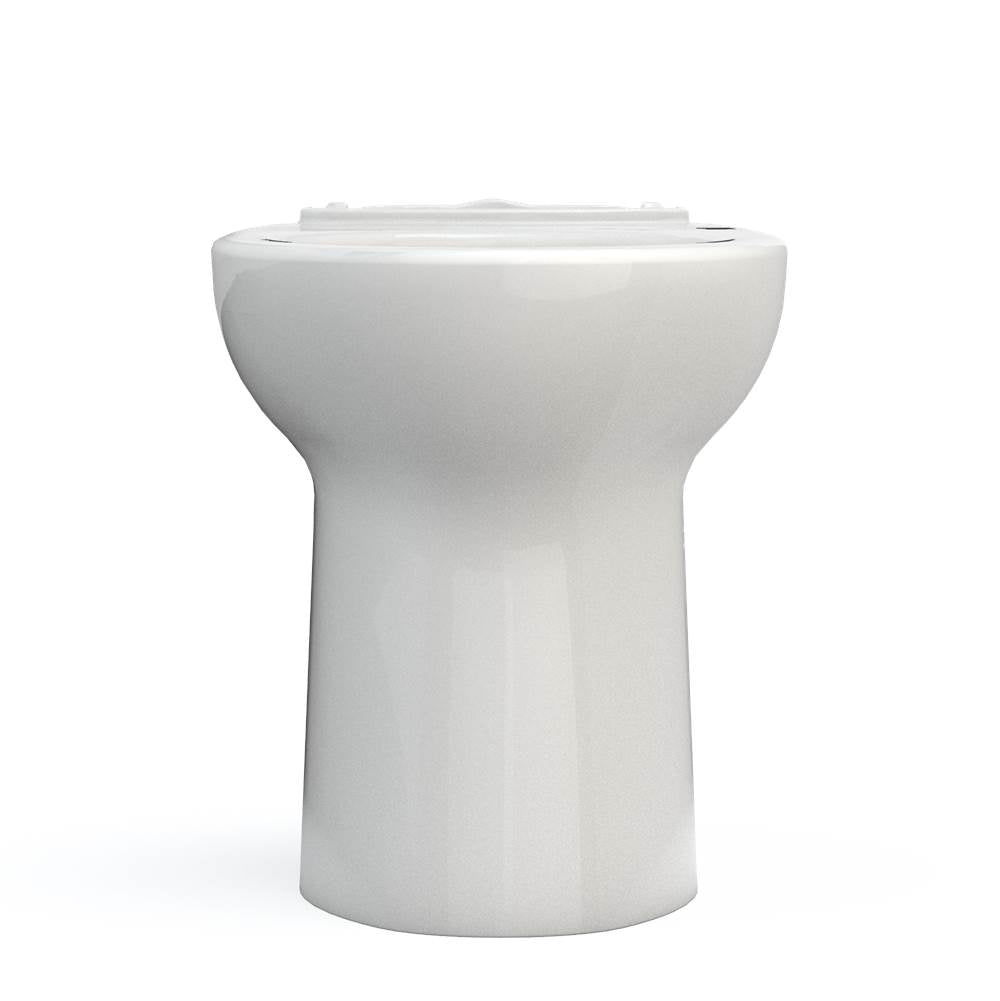 Toto Drake Elongated Universal Height Tornado Flush Toilet Bowl With Cefiontect, Cotton White