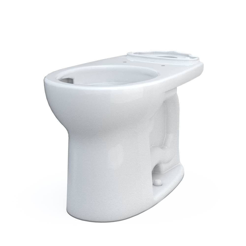 Toto Drake Round Tornado Flush Toilet Bowl With Cefiontect, Cotton White