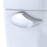 Toto Drake II Two-Piece Round 1.28 Gpf Universal Height Toilet With Cefiontect And Right-Hand Trip Lever, Cotton White