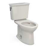 Toto Drake Transitional Two-Piece Elongated 1.28 Gpf Tornado Flush Toilet With Cefiontect, Cotton White