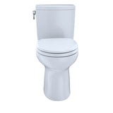 Toto Drake II 1G Two-Piece Round 1.0 Gpf Universal Height Toilet With Cefiontect And Right-Hand Trip Lever, Cotton White