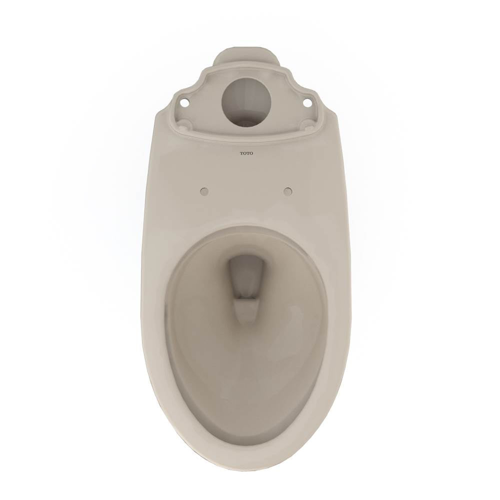 Toto Drake Elongated Tornado Flush Toilet Bowl With Cefiontect, Cotton White